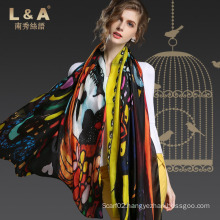 Colorfull Scarf Sexy Girl Silk Scarves